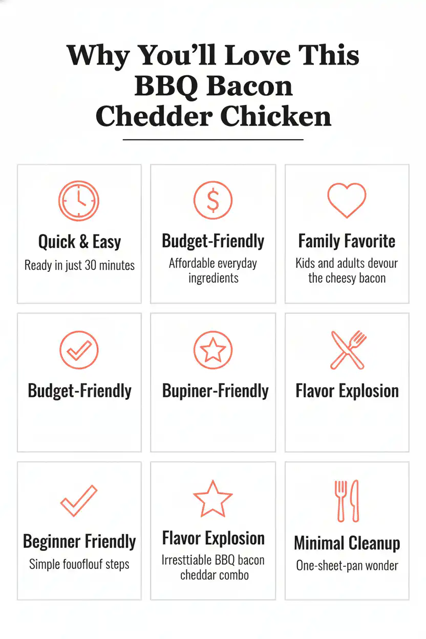 Why you'll love BBQ bacon cheddar chicken