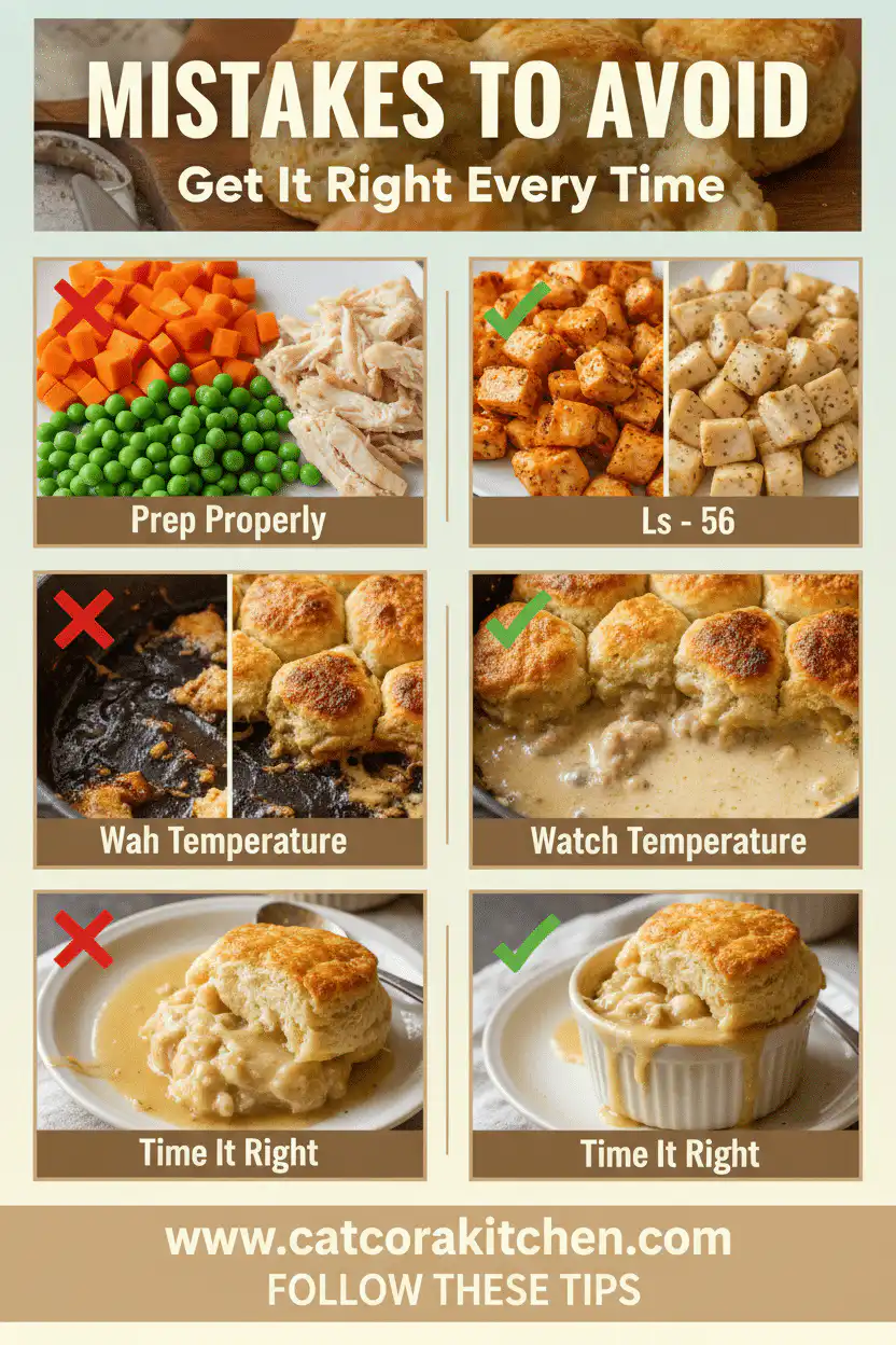 Biscuit chicken pot pie common mistakes