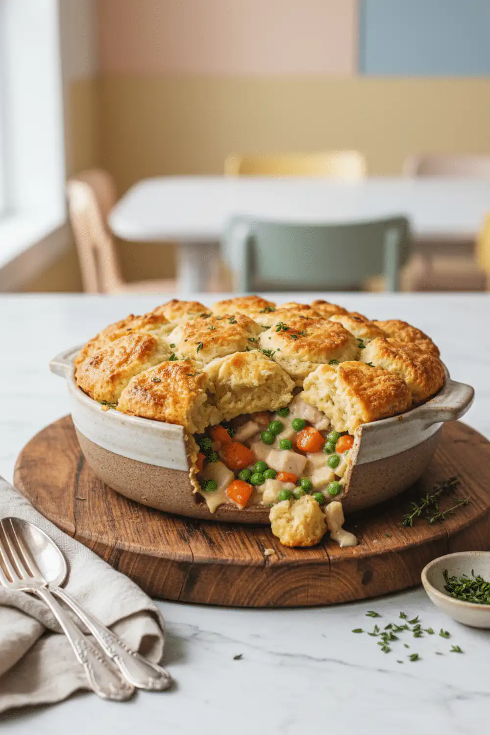 Biscuit Chicken Pot Pie