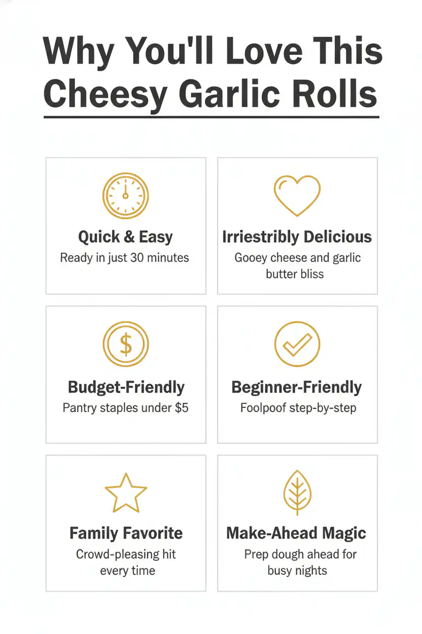 Why you'll love cheesy garlic rolls