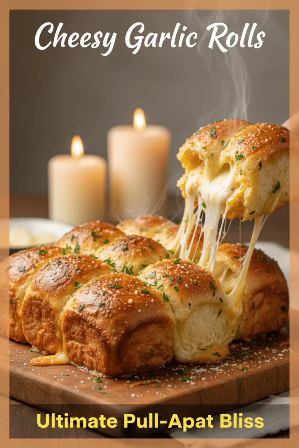 Cheesy Garlic Rolls - Soft, Buttery & Loaded with Cheese