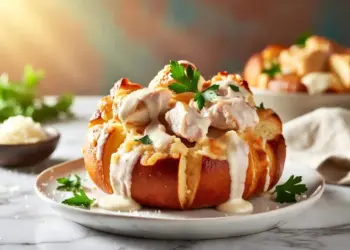 chicken alfredo monkey bread