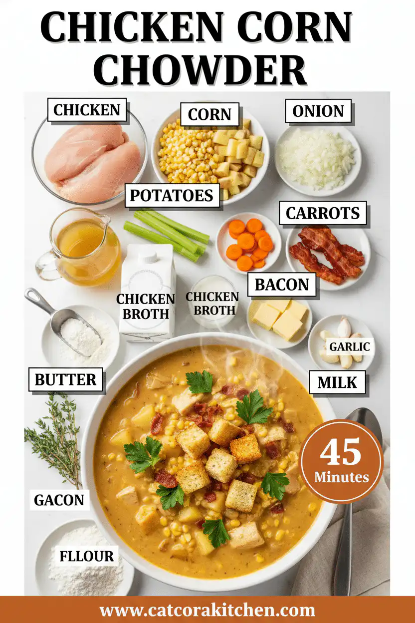 Chicken corn chowder ingredients