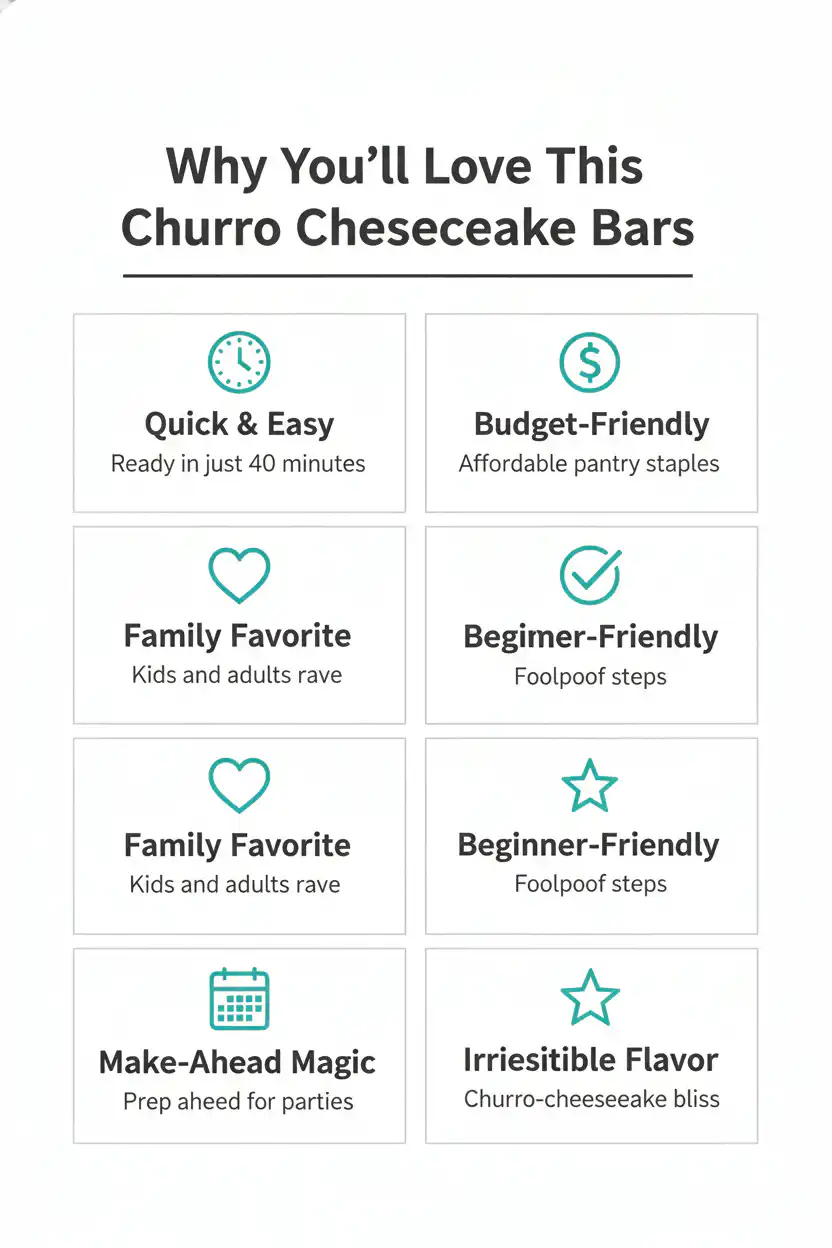 Why you'll love churro cheesecake bars