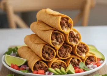 crispy beef taquitos