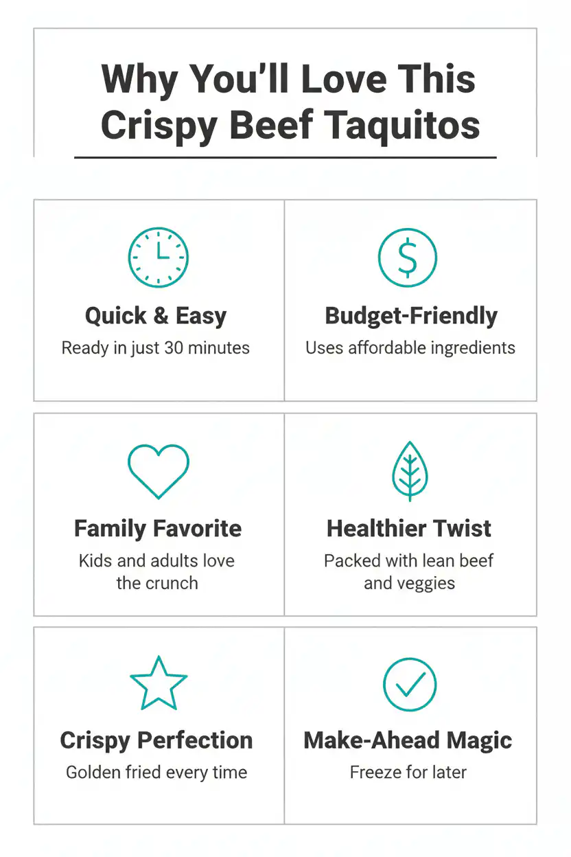 Why you'll love crispy beef taquitos