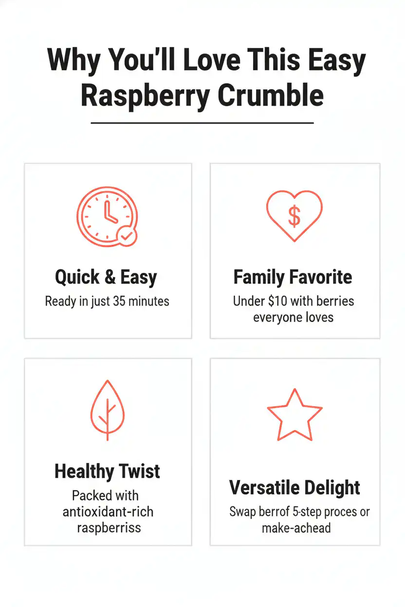 Why you'll love easy raspberry crumble