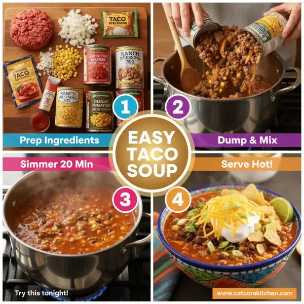 card recipe ingredients and instructions easy taco soup recipe
