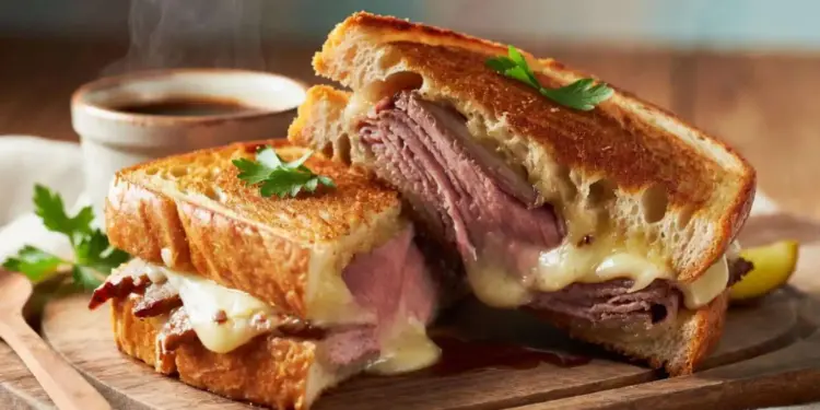 french dip grilled cheese
