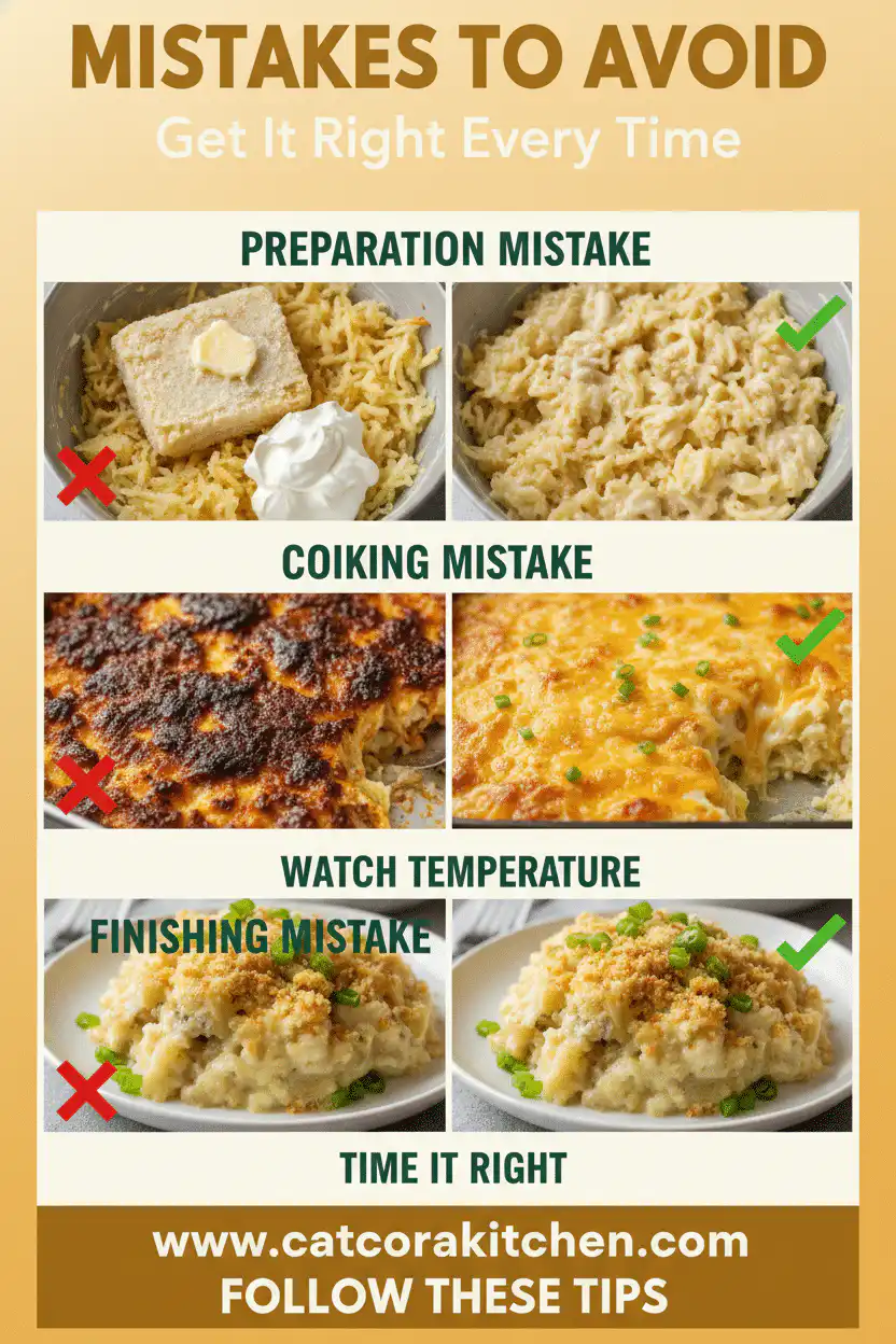 Funeral potatoes common mistakes