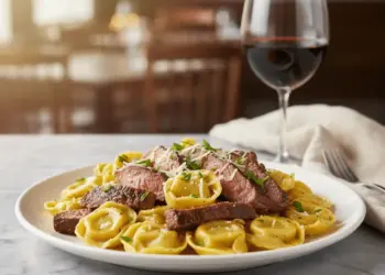 garlic steak tortellini