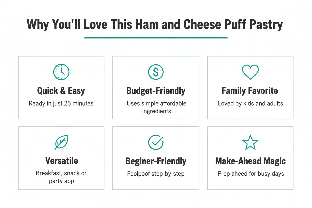 Why you'll love ham and cheese puff pastry