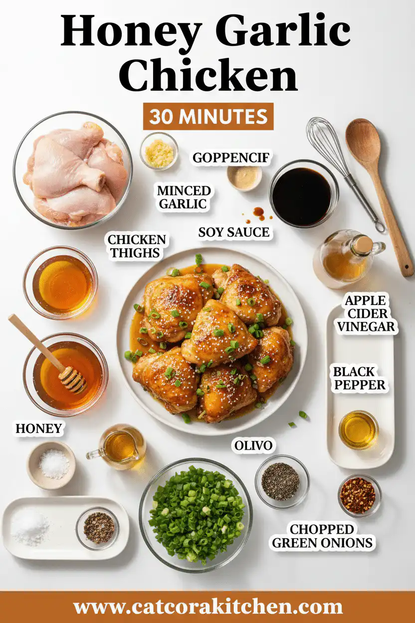 Honey garlic chicken ingredients