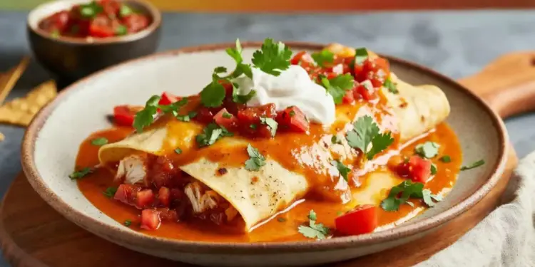 how to make queso chicken enchiladas