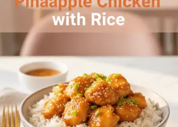 pineapple chicken with rice