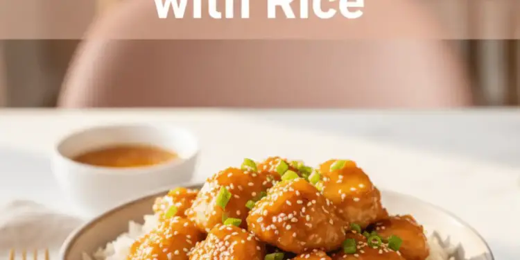 pineapple chicken with rice