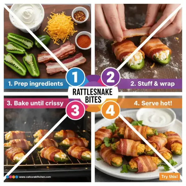 card recipe ingredients and instructions rattlesnake bites recipe