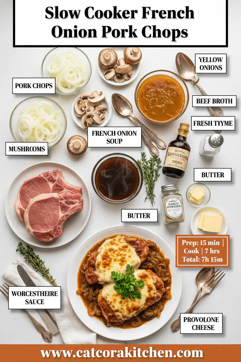 Slow cooker french onion pork chops ingredients