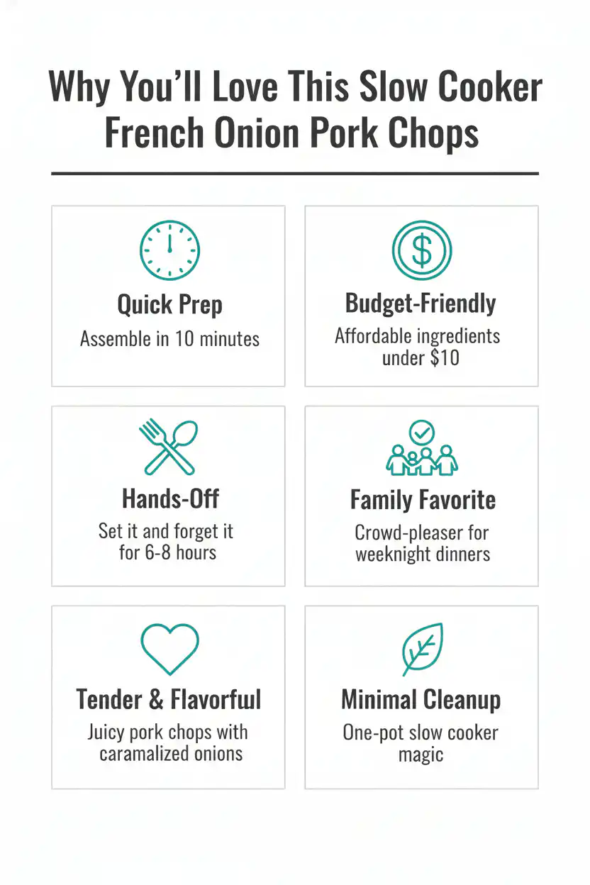 Why you'll love slow cooker french onion pork chops