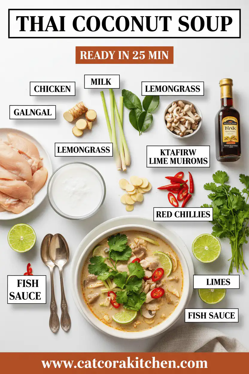 Thai Coconut Soup ingredients