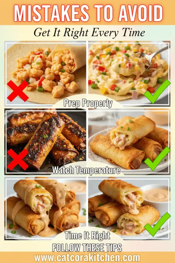 Voodoo egg rolls common mistakes