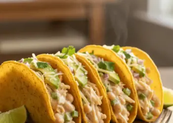 white chicken chili tacos