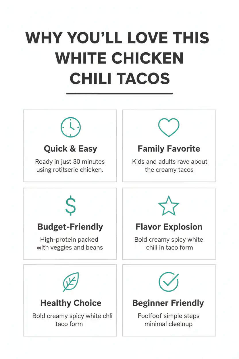 Why you'll love white chicken chili tacos