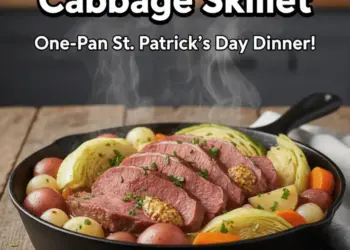 30-minute corned beef and cabbage skillet