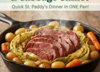 30-minute corned beef and cabbage skillet