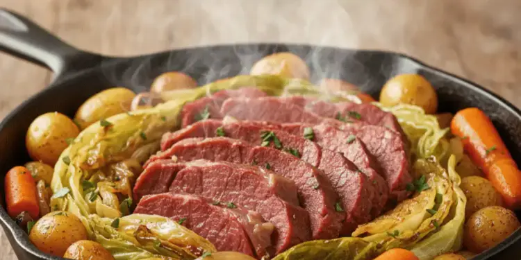 30-minute corned beef and cabbage skillet