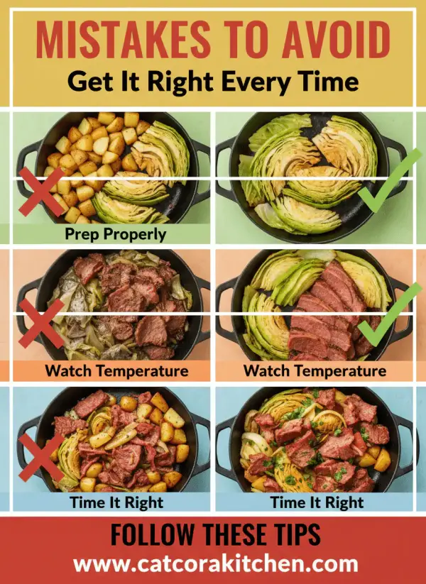 30-minute corned beef and cabbage skillet common mistakes