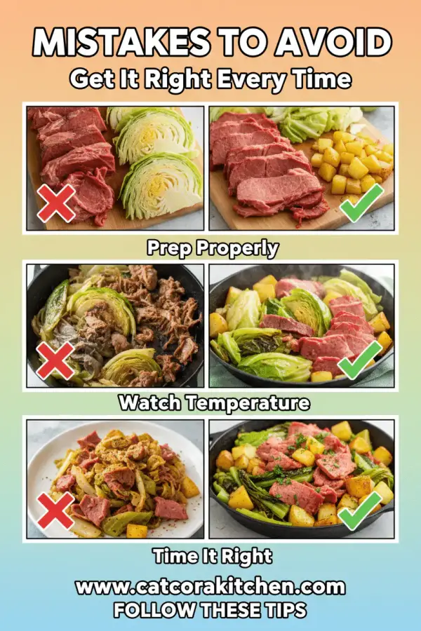 30-minute corned beef and cabbage skillet common mistakes