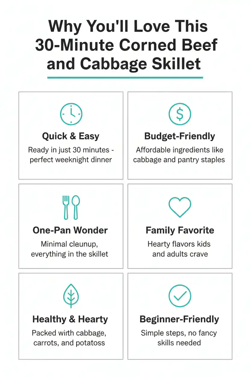 Why you'll love 30-minute corned beef and cabbage skillet