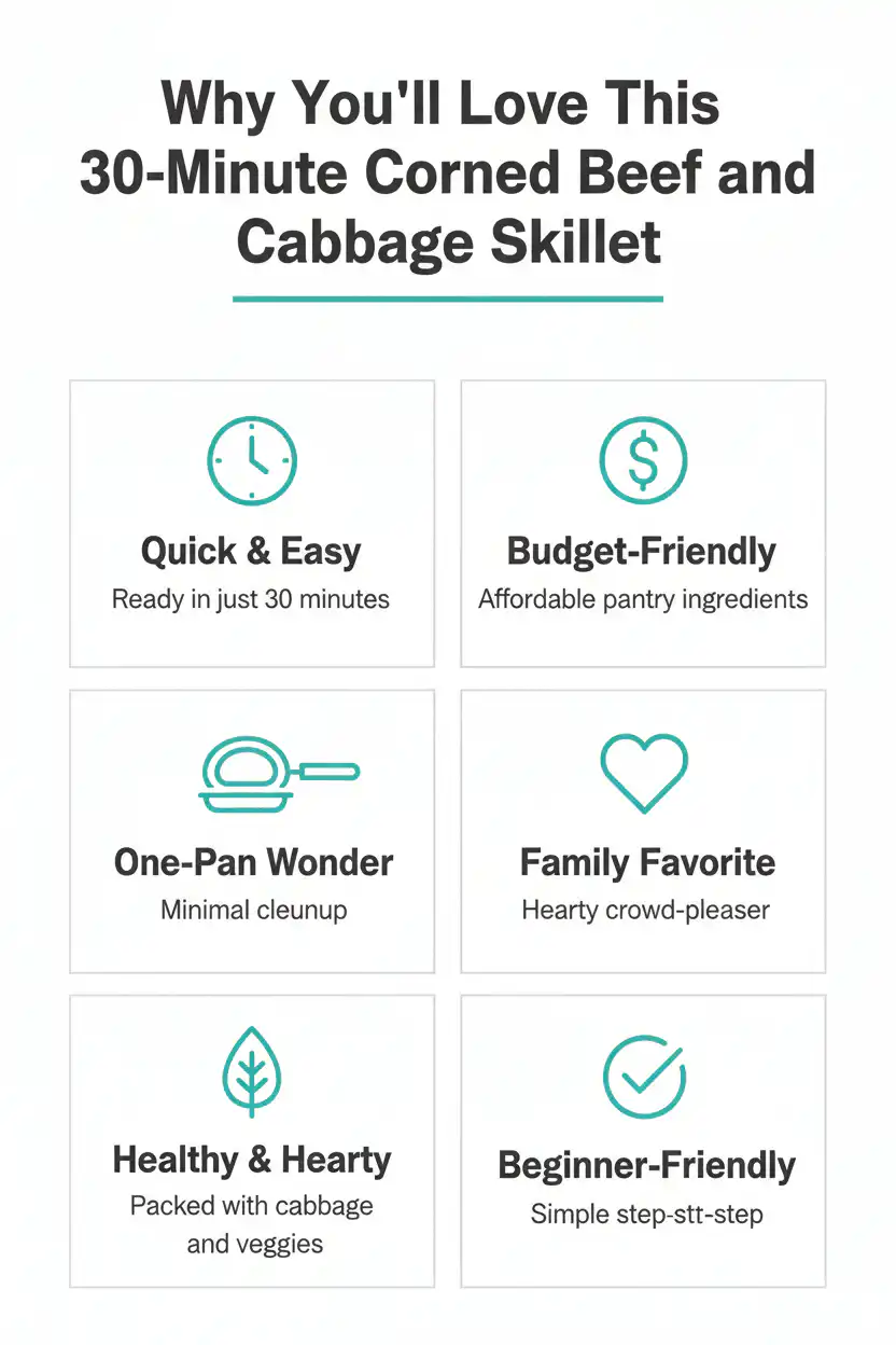 Why you'll love 30-minute corned beef and cabbage skillet