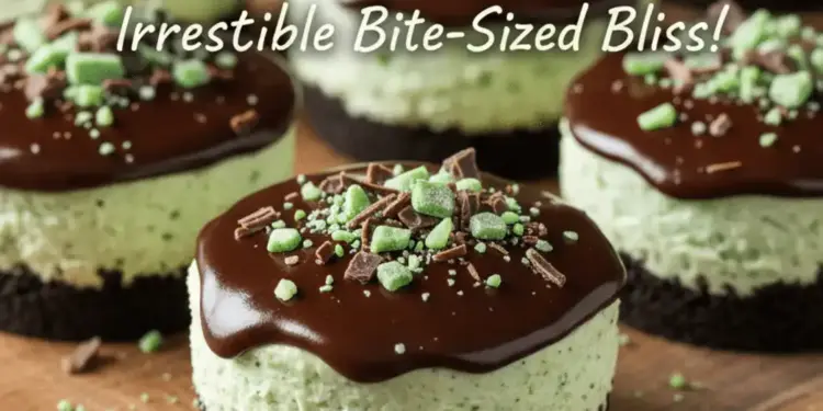 Andes mint mini cheesecakes