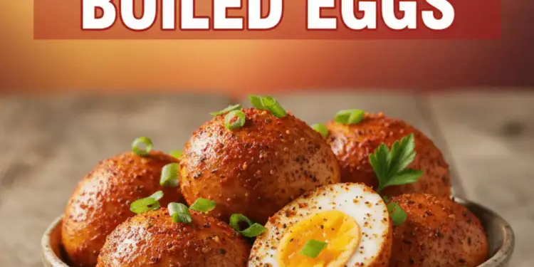 Cajun boiled eggs