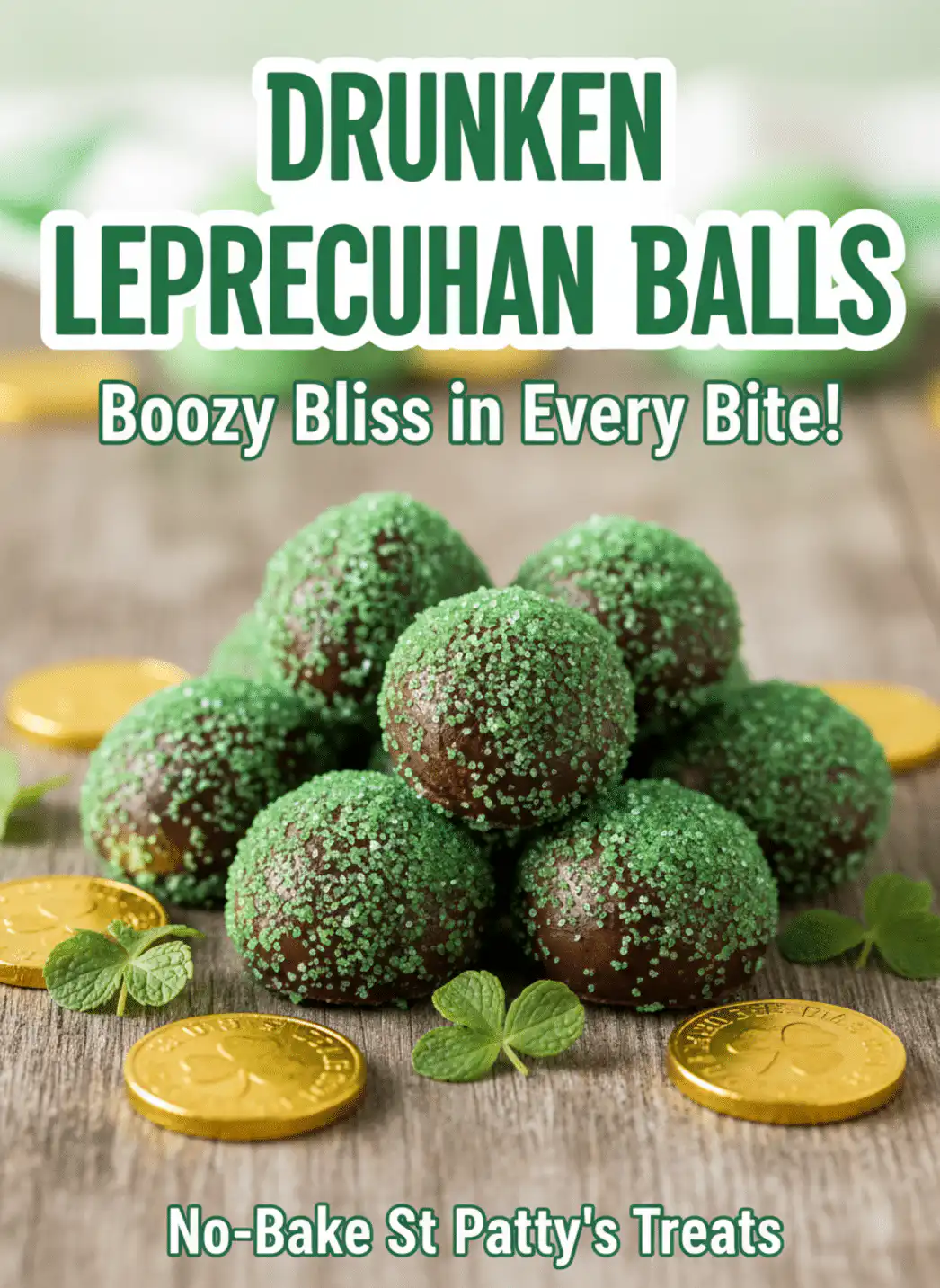 Drunken Leprechaun Balls – Chocolate Irish Whiskey Truffles
