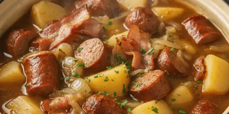 Dublin Coddle Irish sausage and potato stew