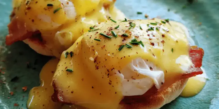 Eggs Benedict with Hollandaise sauce