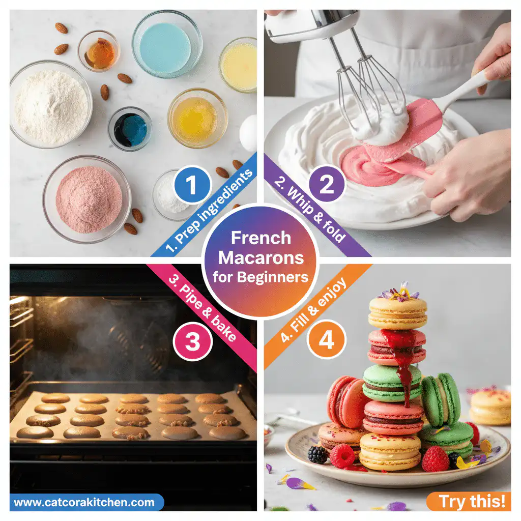 card recipe ingredients and instructions French macarons for beginners