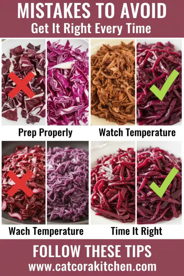 German red cabbage common mistakes