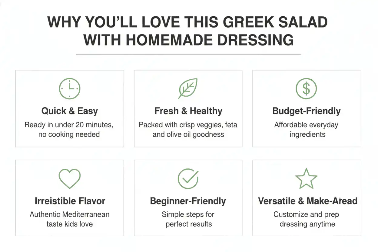 Why you'll love Greek salad with homemade dressing