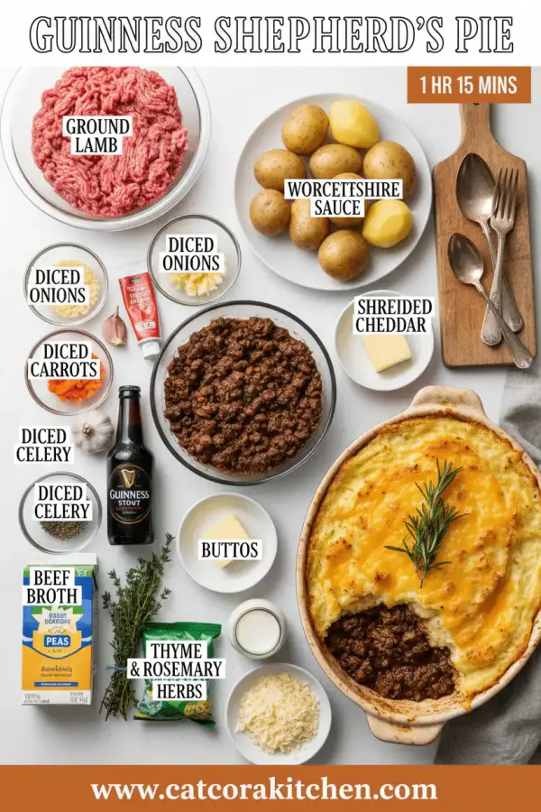Guinness Shepherd's Pie ingredients