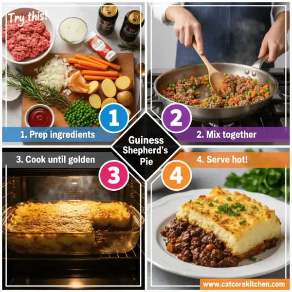 card recipe ingredients and instructions Guinness Shepherd's Pie