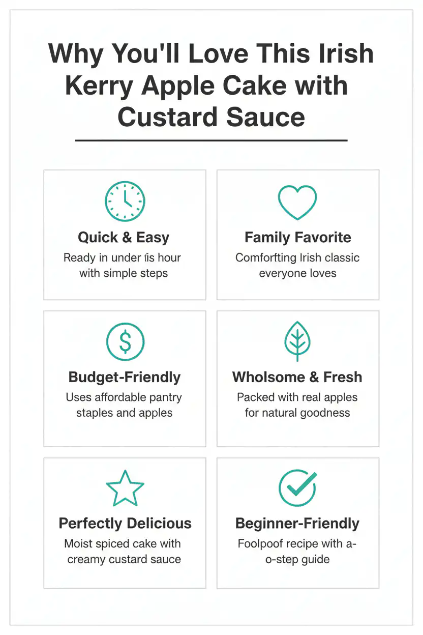 Why you'll love Irish Kerry Apple Cake with Custard Sauce