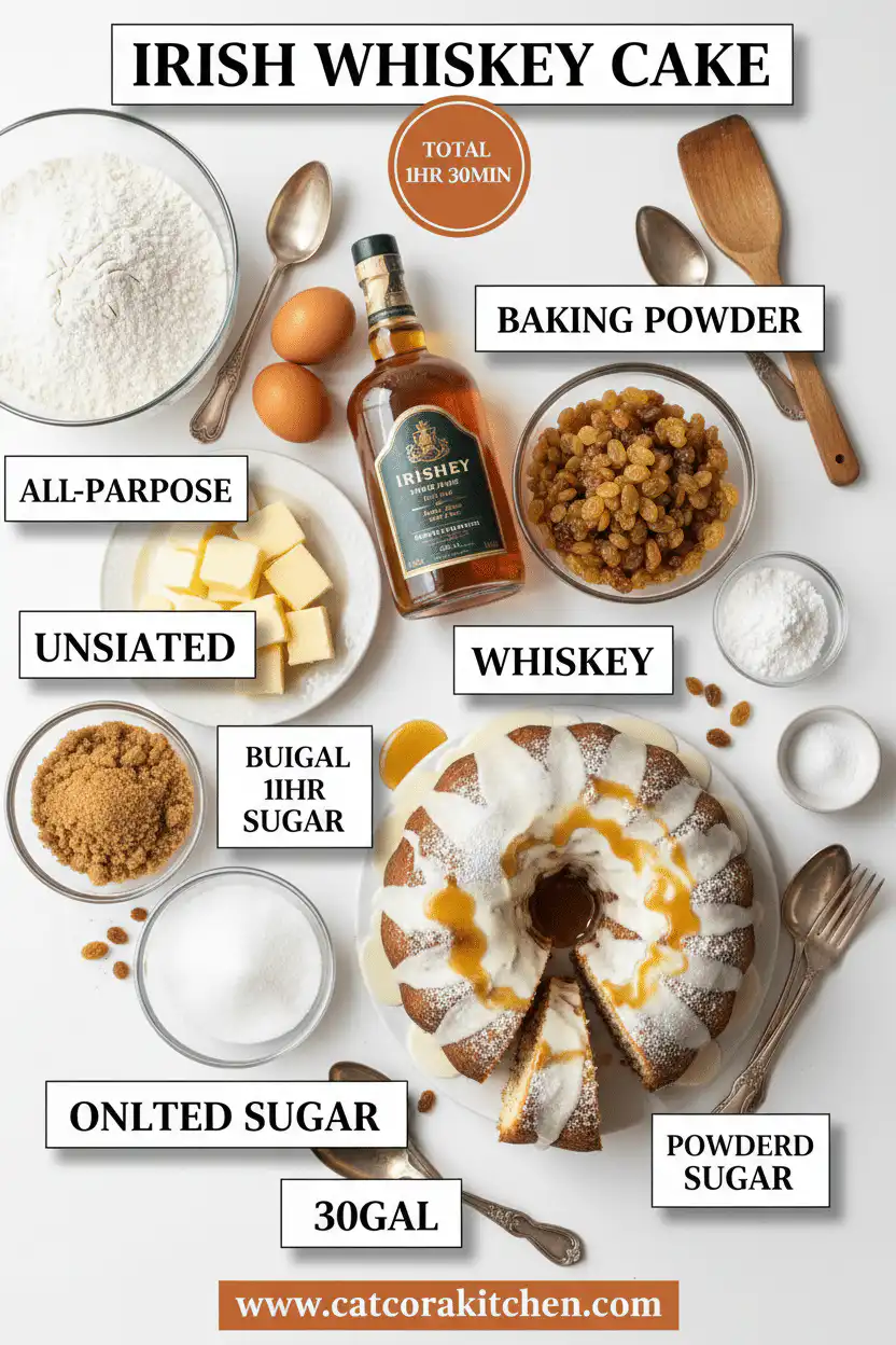 Irish Whiskey Cake ingredients