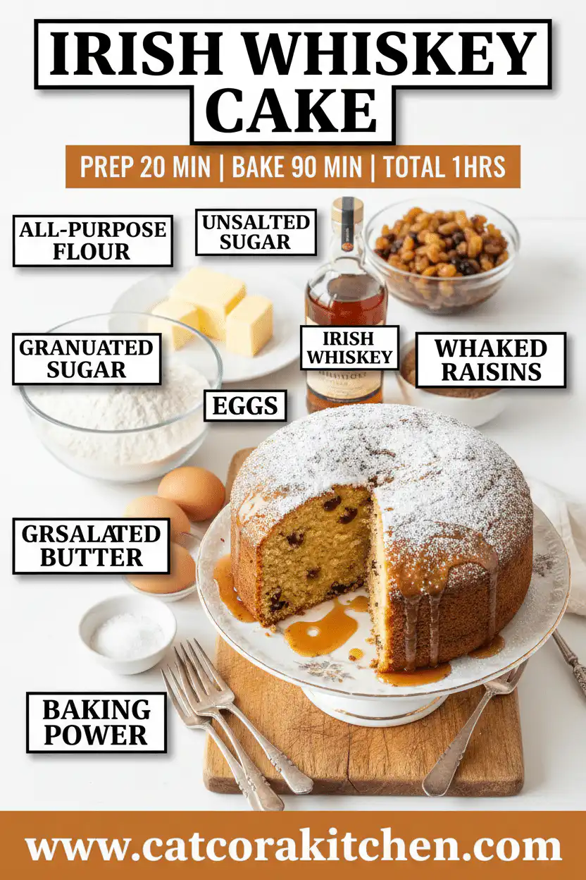 Irish Whiskey Cake ingredients