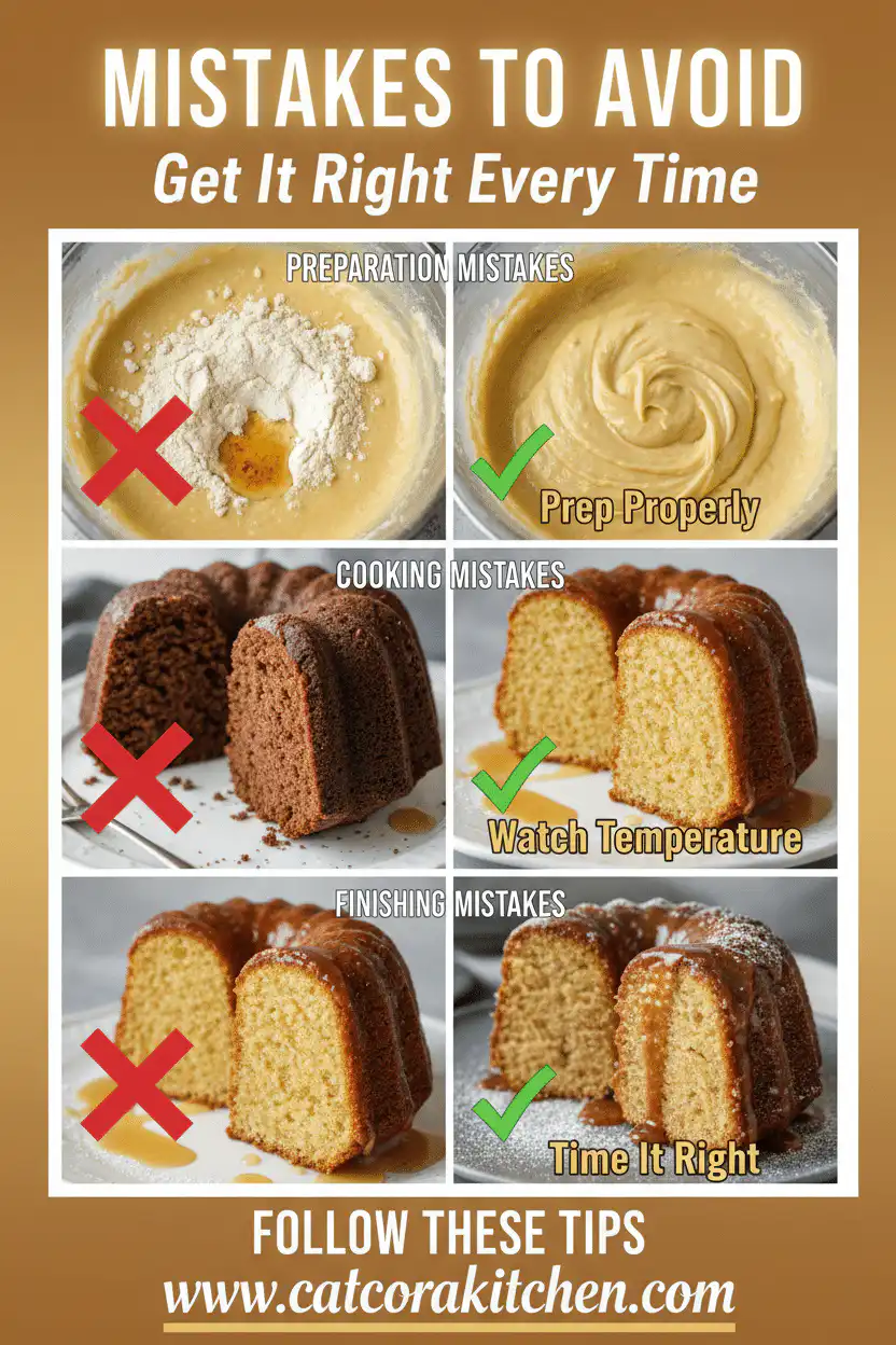 Irish Whiskey Cake common mistakes