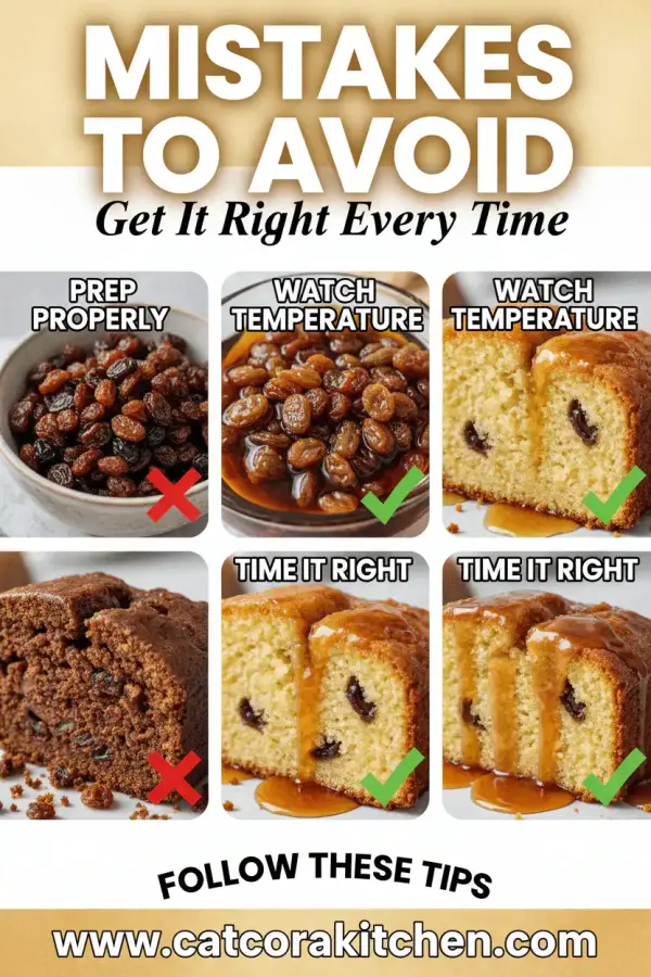 Irish Whiskey Cake common mistakes