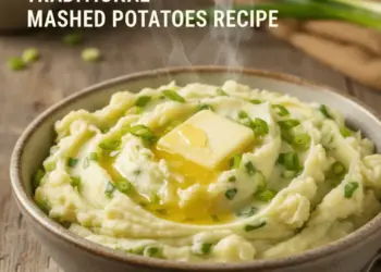 Irish champ mashed potatoes with scallions
